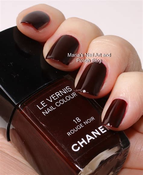 chanel nagellack rouge noir 18|chanel rouge noir le vernis.